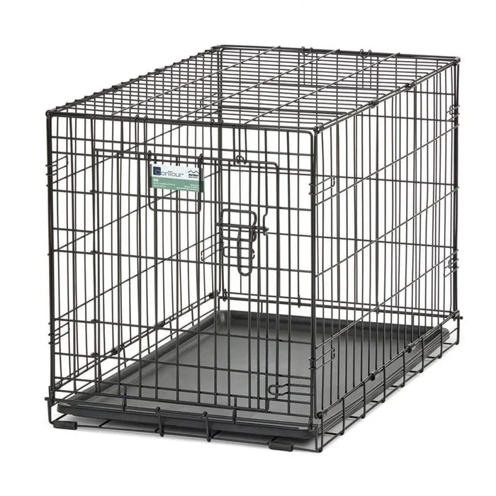 Midwest Contour Metal Folding Single Door Dog Crate – 30″ X 19″ X 21″ Inches