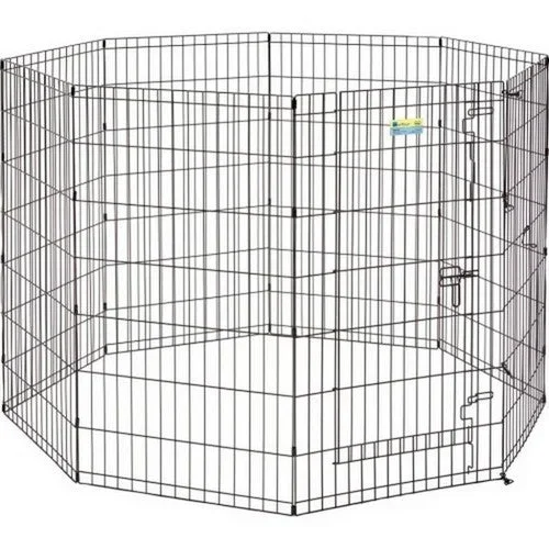 Midwest Homes, Contour Exercise Pen W/Door, 42 Inches,Black