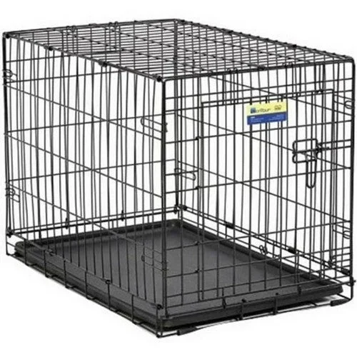 Midwest Homes, Contour Single Door Dog Crate, 36 X 23 X 25 Inches,Black