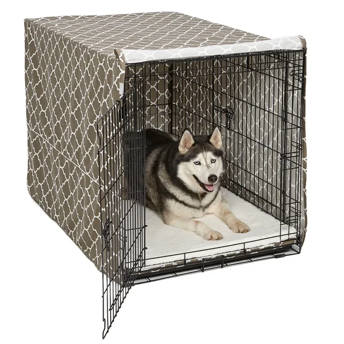 Midwest QuietTime Defender Covella Dog Crate Cover CVR48T-BR