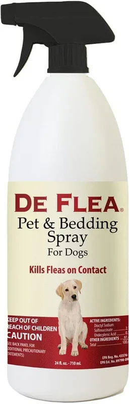 Miracle Care De Flea Pet & Bedding Spray Dog Spray – 24 Oz