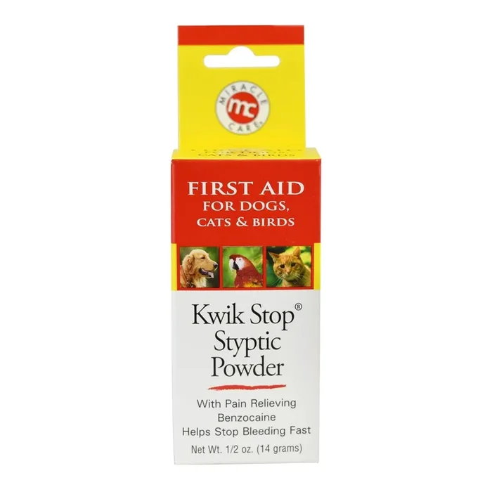 Miracle Care Kwik Stop Styptic Powder Dogs & Cats .5oz.