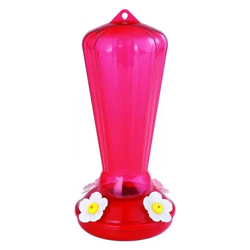 More Birds, More Birds Hollyhock Plastic Hummingbird Feeder, 25 oz capacity