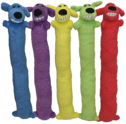 Multipet Loofa Squeak and Plush Dog Toy – Assorted – Jumbo – 24″ Inches