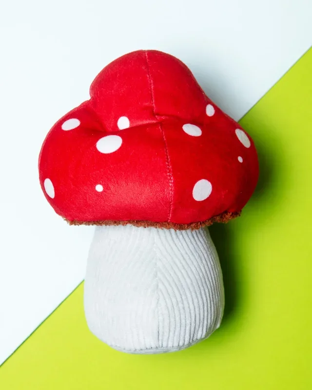Mutt’s Mushroom Squeaky Dog Toy