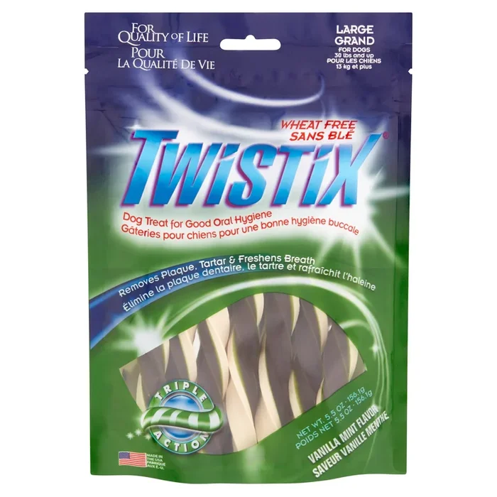 N-Bone Twistix Vanilla Chewy Dog Treats – Large – 5.5 Oz