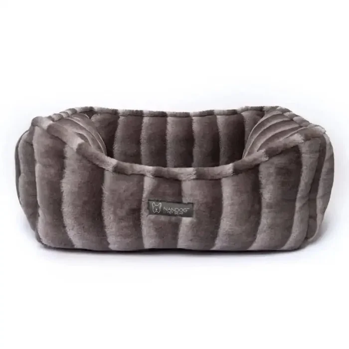 Nandog Reversible Chinchilla Dog Pet Bed