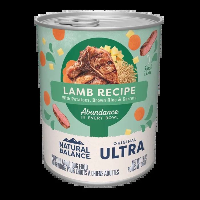 Natural Balance Original Ultra Premium Lamb, Wet Dog Food, 13-oz Case of 12