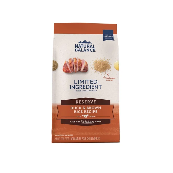 Natural Balance Pet Foods Limited Ingredient Diet Reserve Dry Dog Food – Duck & Brown Rice – 22 lb