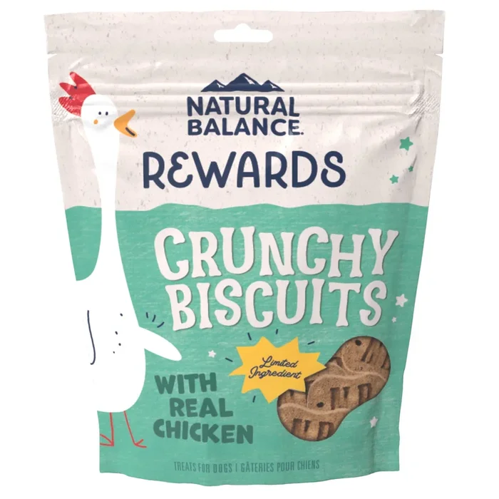 Natural Balance Pet Foods Rewards Crunchy Biscuits Dog Treats – Chicken – 28 Oz