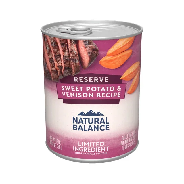 Natural Balance Reserve Limited Ingredient Wet Dog Food – Venison & Sweet Potato – 13oz Can