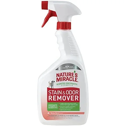 Nature’s Mircale Stain & Odor Remover Spray for Dogs – Melon Burst – 32 Oz