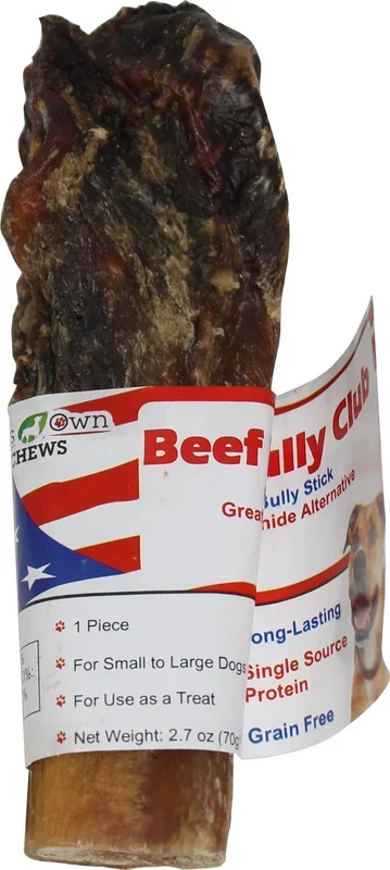 Nature’s Own USA Beef Bully Club Natural Dog Chews – Beef – 5 In – 12 Pack