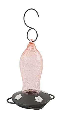 Nature’s Way Artisan Gravity Hummingbird Feeder – 16 Oz Cap – 4 Pack