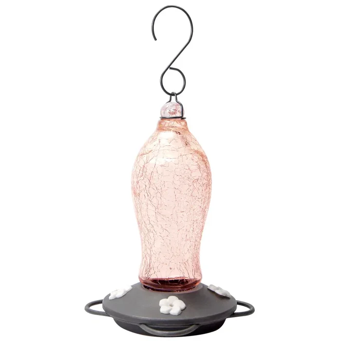 Nature’s Way Artisan Gravity Hummingbird Feeder Blush Crackle
