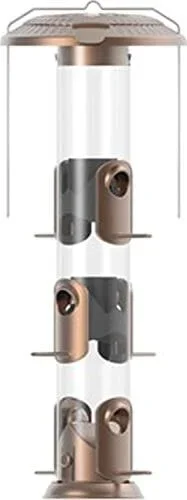 Nature’s Way Deluxe Funnel Flip-Top Tube Tubed Wild Bird Feeder – 1.4 Qt Cap