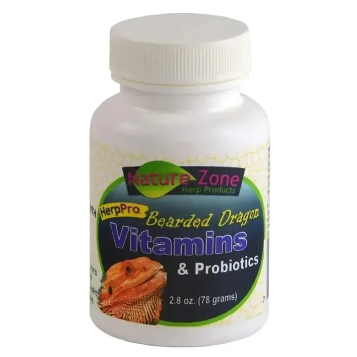 Nature Zone Bearded Dragon Vitamins & Probiotics Supplement 2.8 oz
