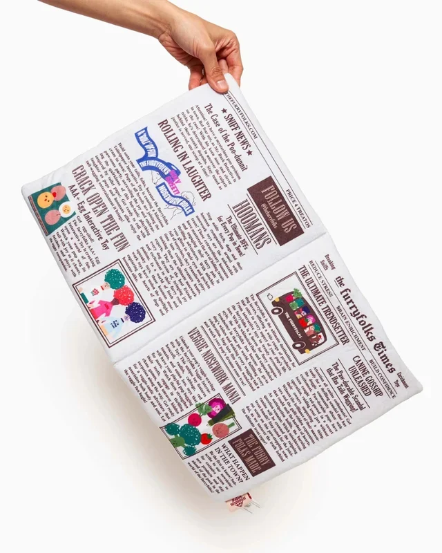 Newspaper Nosework Dog Toy