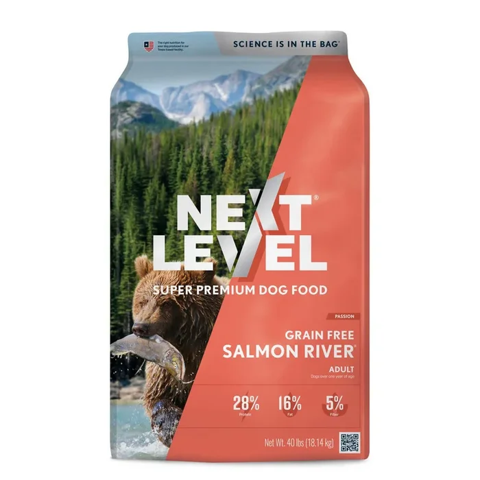 Next Level, Next Level Salmon River Grain-Free Adult Dry Dog Food, 40 Lbs