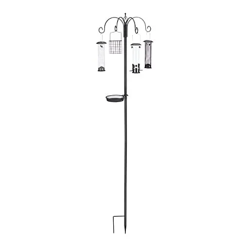 North States Ultimate Bird Feeding Station Wild Bird Accessories – Black – 7 Ft