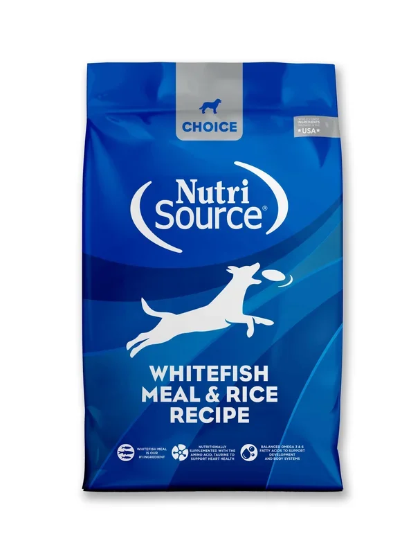 Nutrisource Choice Whitefish Meal & Rice Dry Dog Food – 5 lb Bag