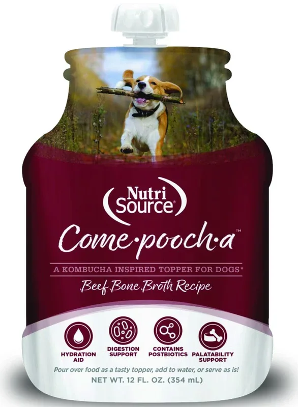 Nutrisource Come-Pooch-a Beef Broth Dog Food Topper – 12 Oz
