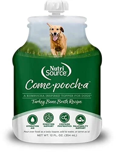 Nutrisource Come-Pooch-a Turkey Broth Dog Food Topper – 12 Oz