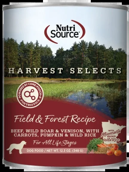 NutriSource Field & Forest Recipe Harvest Selects Canned Dog Food
