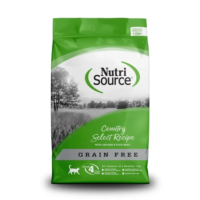 Nutrisource Grain Free Country Select Entrée (5 per bale) Dry Cat Food – 6.6 lb Bag