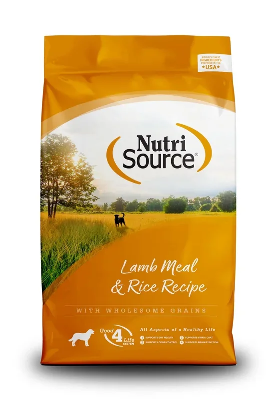 Nutrisource Lamb meal & Rice Dry Dog Food – 15 lb Bag