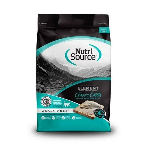 NutriSource, NutriSource Element Series Grain Free Dry Cat Food, 1 Each / 11 Lbs / Classic Catch