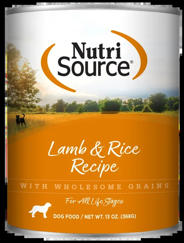 NutriSource® Lamb & Rice Formula, Wet Dog Food, 12.3-oz Case of 12
