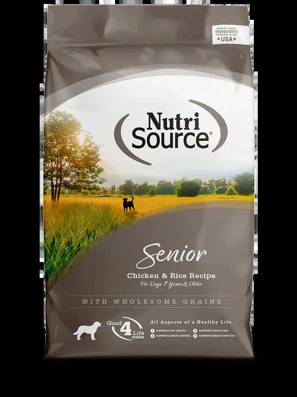 Nutrisource Senior Chicken & Rice, 26lbs