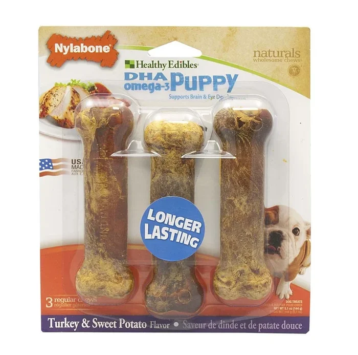 Nylabone Healthy Edibles Puppy Turkey And Sweet Potato Dog Treats