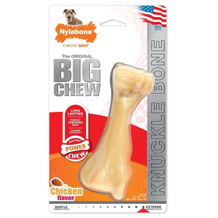 Nylabone Power Chew Femur Bone BIG Dog Chew Toy Chicken, 1ea/XXL/Monster 50 Lbs. 1 ct