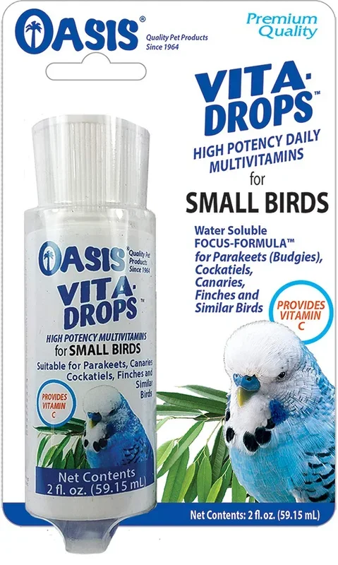 Oasis Vita Drops For Small Birds 2-oz, Bird Supplement
