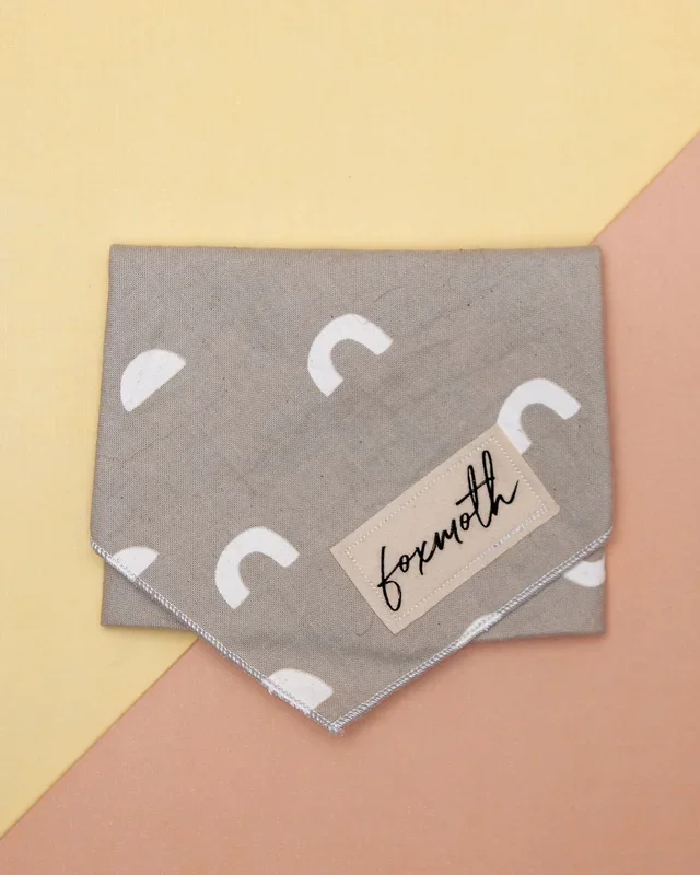 Oatmeal Moonrise Dog Bandana