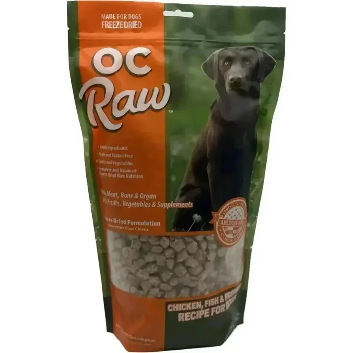 OC Raw Freeze Dried Meaty Rox Chicken, Fish & Produce Dog Food