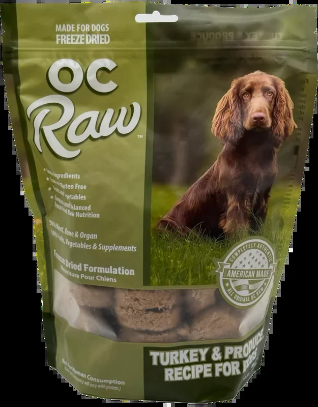 OC Raw Freeze Dried Sliders Turkey & Produce,14oz