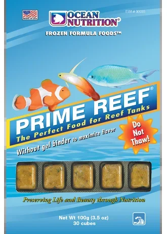 Ocean Nutrition Frozen Prime Reef Formula 3.5 oz. Cubes