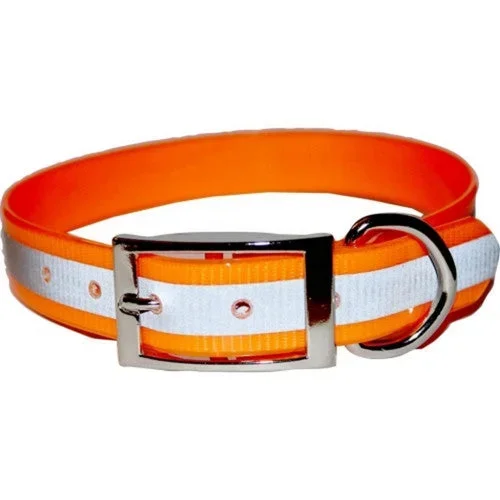 Omni Pet, Sunglo Reflective Dog Collar, 1 X 23 Inches,Orange