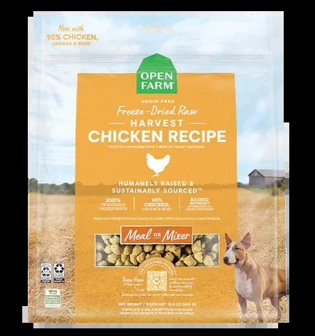 Open Farm Harvest Chicken Freeze Dried Raw Dog Food
