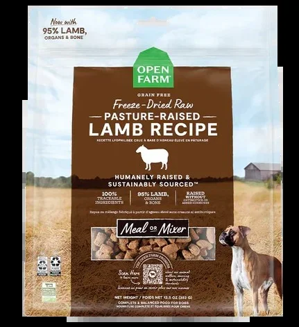 Open Farm Pasture-raised Lamb Freeze Dried Raw Dog Food