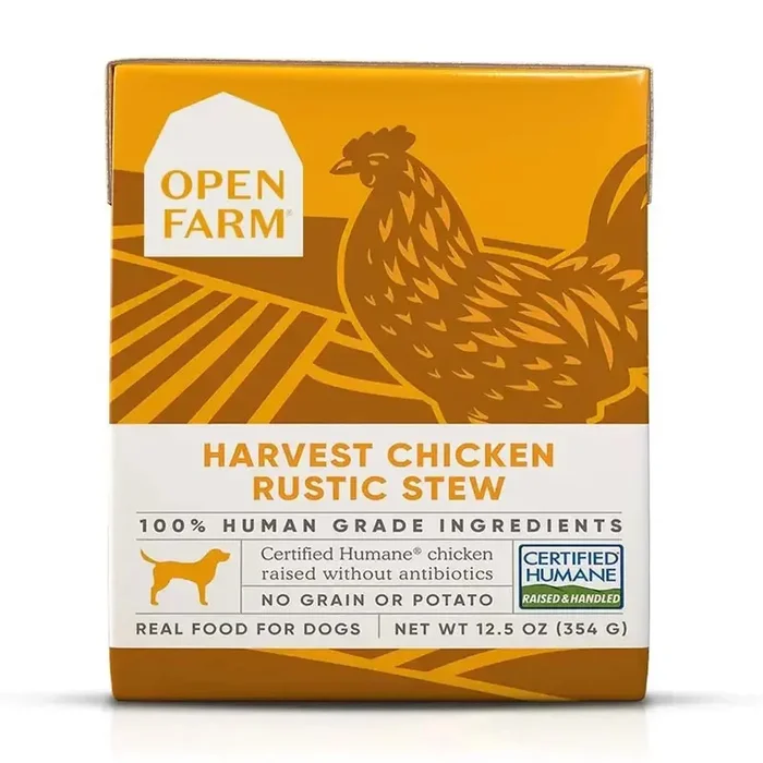Open Farm® Harvest Chicken Rustic Stew Wet Dog Food 12.5oz case of 12