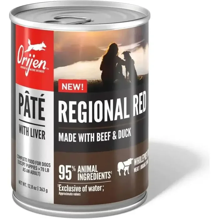 ORIJEN Adult High-Protein Regional Red Pate with Liver Wet Dog Food 12ea/12.8 oz
