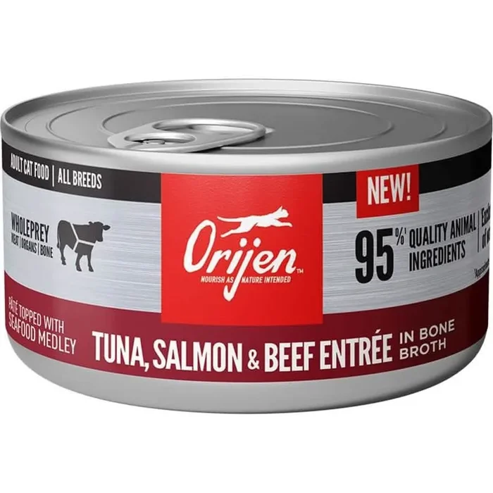 Orijen 湿猫粮金枪鱼、鲑鱼和牛肉主菜