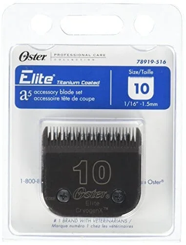 Oster Elite Replacement Pet Grooming Blade – Black – #10