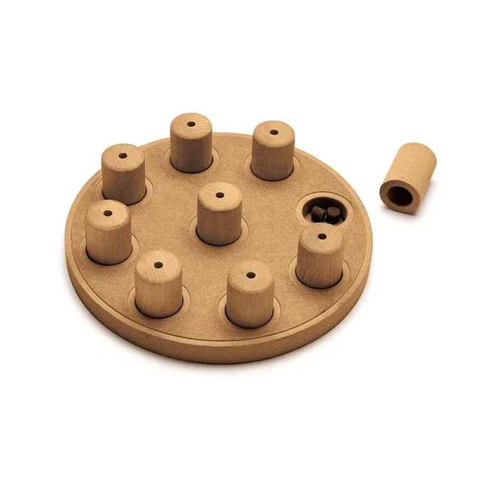 Outward Hound Hide N’ Seek Composite Wood Interactive Puzzle Dog Toy