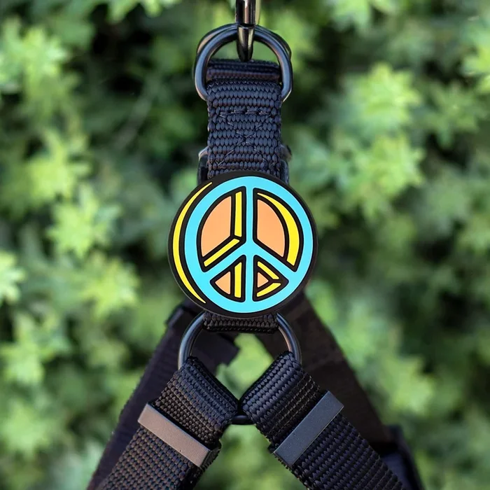 Peace Dog Jiby Dog Collar Charm Flair