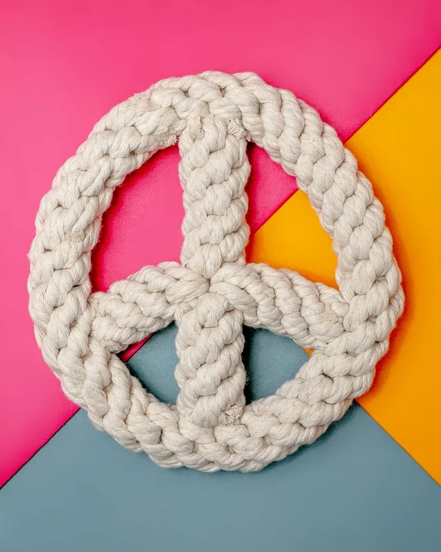 Peace on Earth Rope Dog Toy